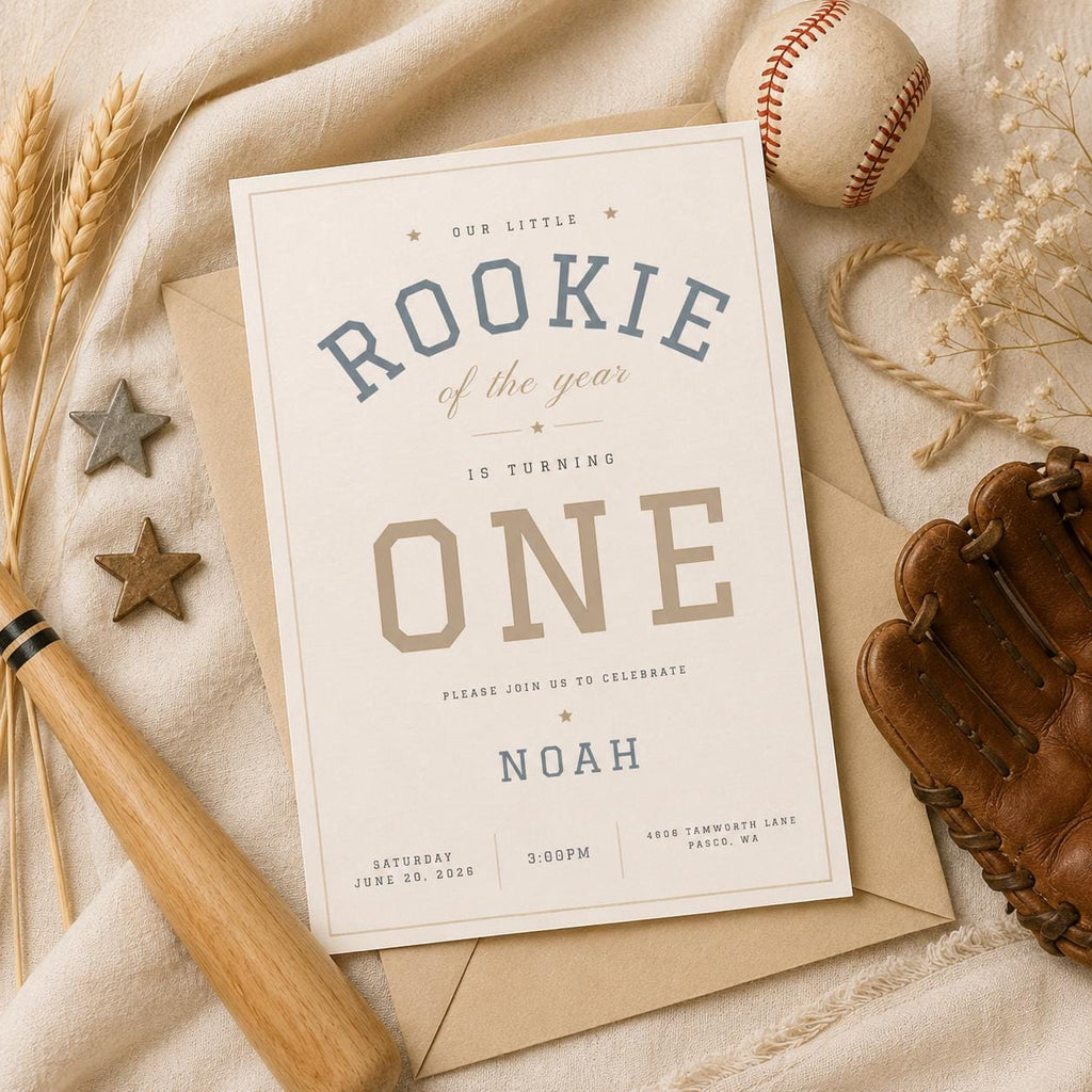 Rookie of the Year First Birthday Invitation preview 1