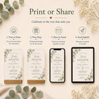 Botanical Baby Shower Invitation Template preview 6