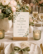 Botanical Baby Shower Invitation Template preview 3