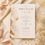 Brunch and Bubbly Invitation Template preview 1