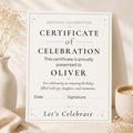 Birthday Certificate preview 1