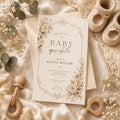 Vintage Floral Baby Sprinkle Invitation preview 1