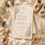Vintage Floral Baby Sprinkle Invitation preview 1