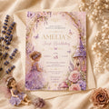 Fairy First Birthday Invitation – printable template preview 1