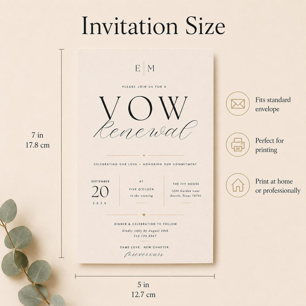 Vow Renewal Invitation Template preview 8