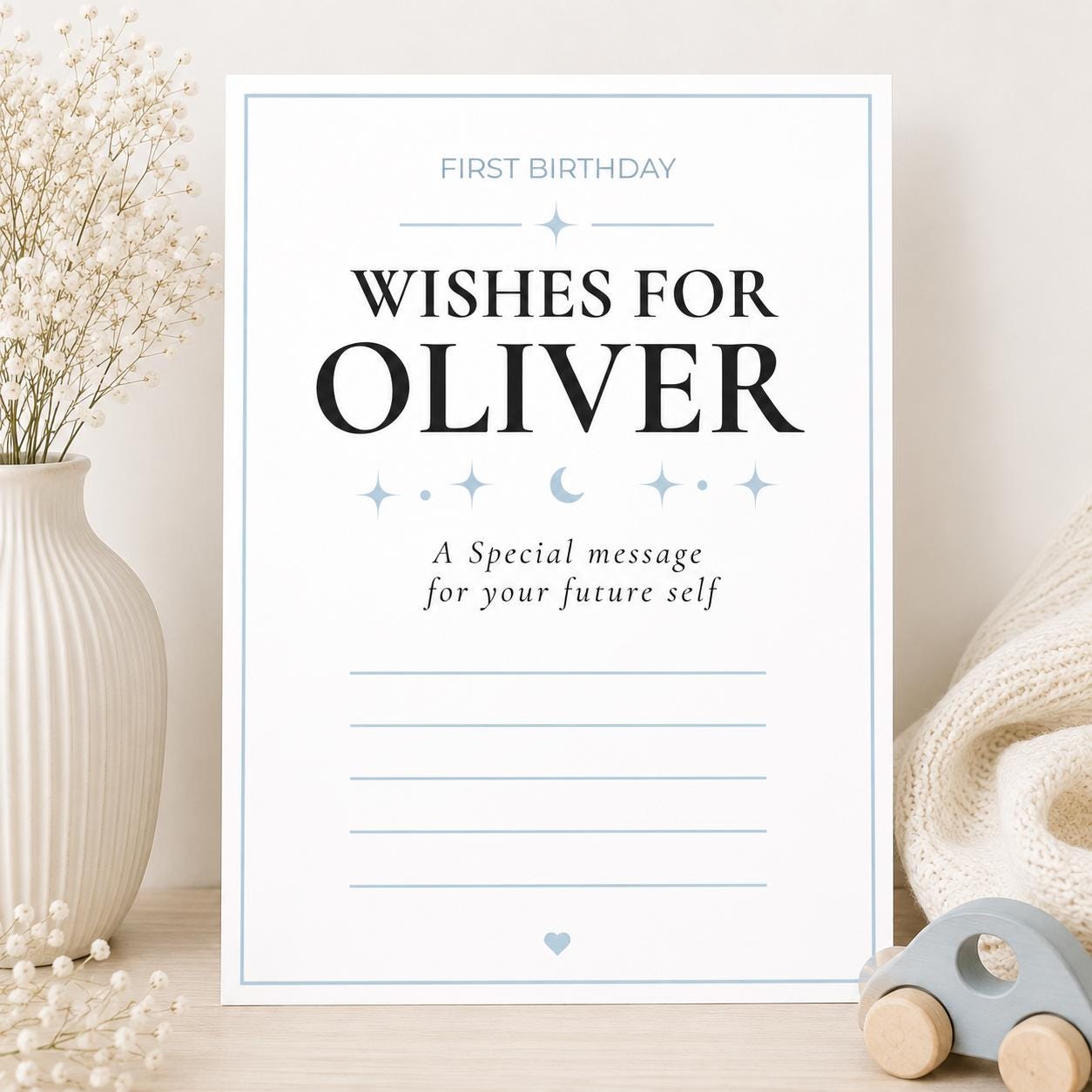 First Birthday Wishes Card preview 3