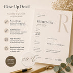 Retirement Party Invitation Template preview 7