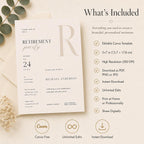 Retirement Party Invitation Template preview 4