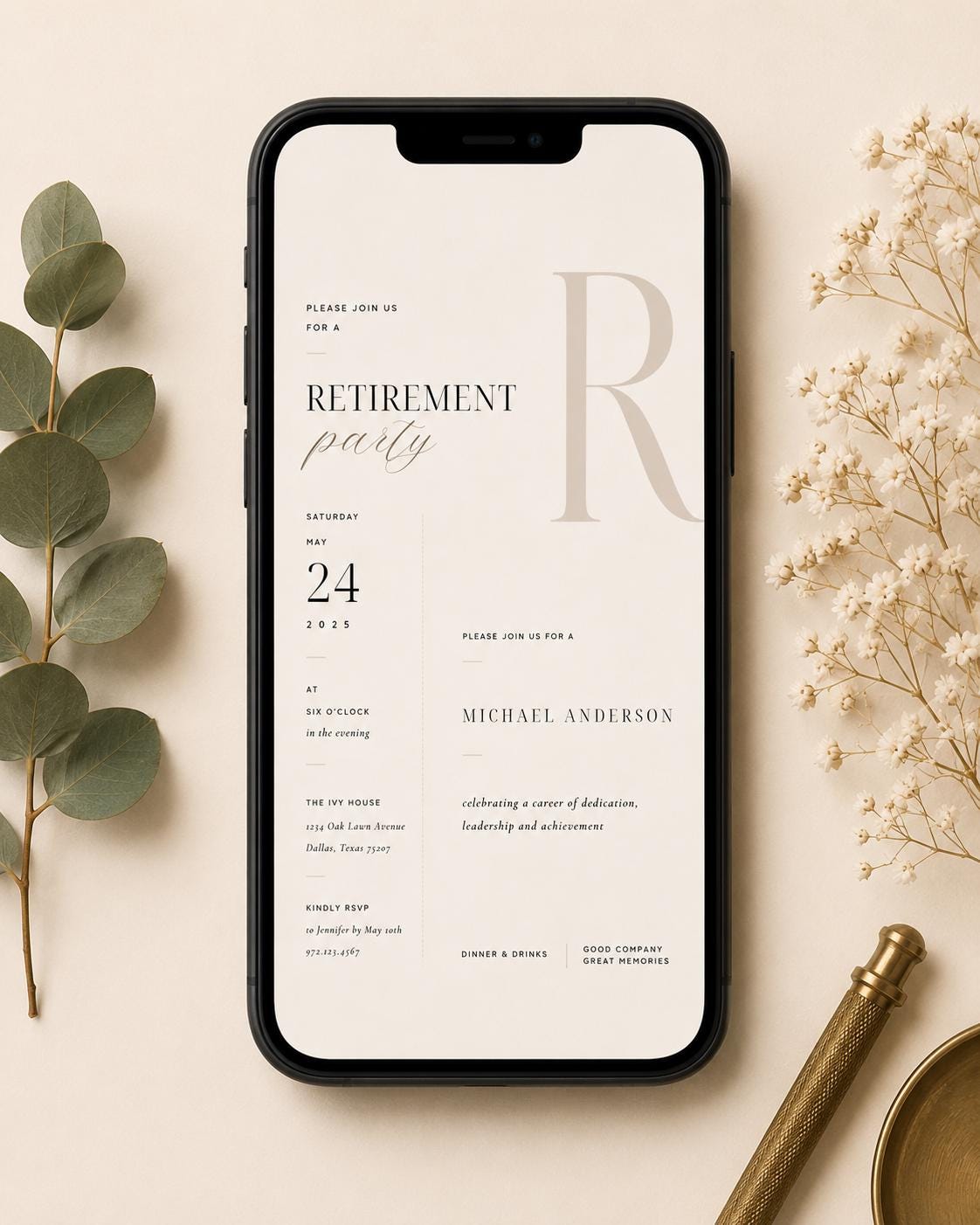 Retirement Party Invitation Template preview 2