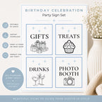 Birthday Party Sign Set preview 1