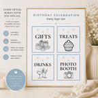 Birthday Party Sign Set preview 3