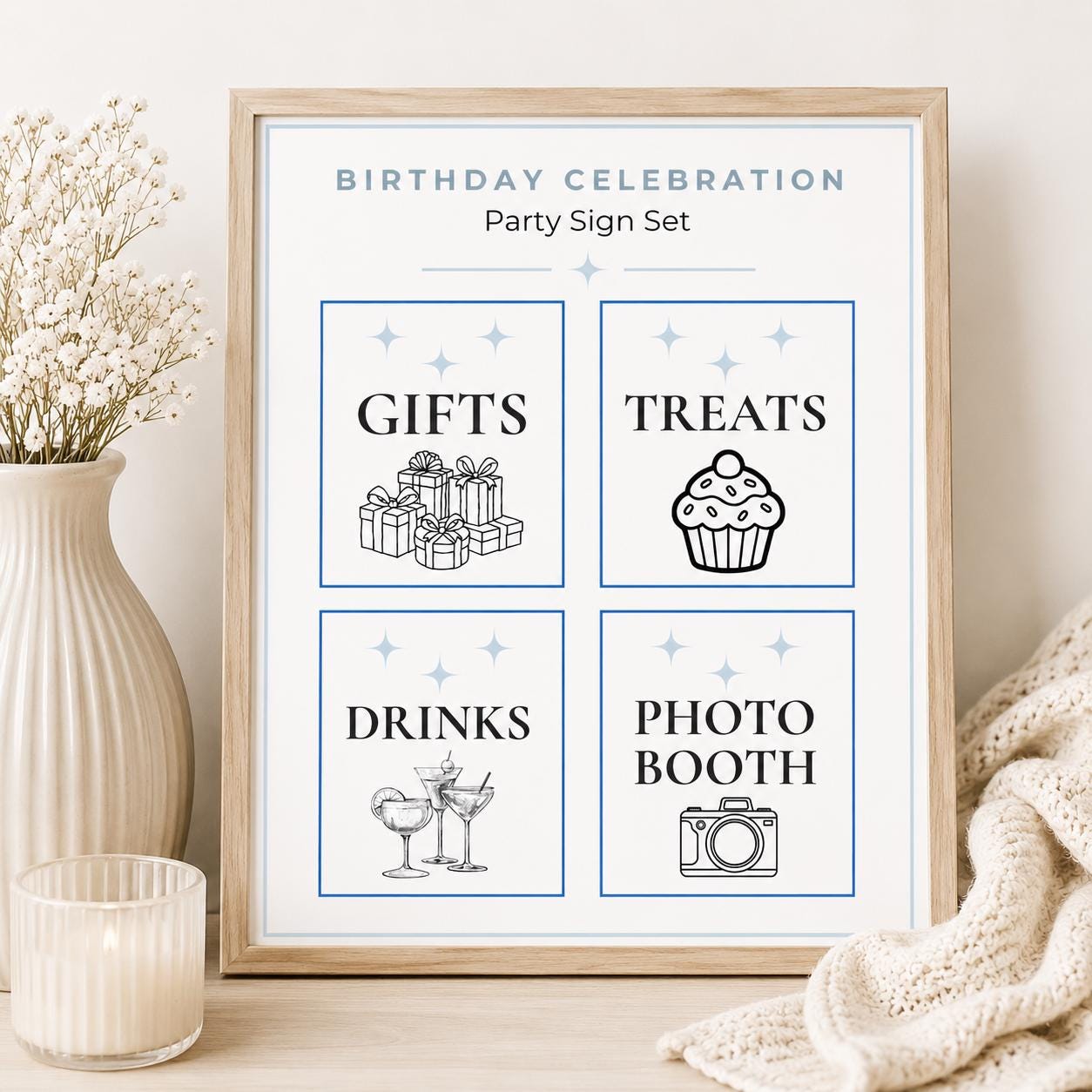 Birthday Party Sign Set preview 4