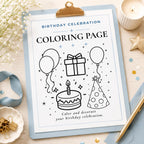 Birthday Coloring Page preview 4